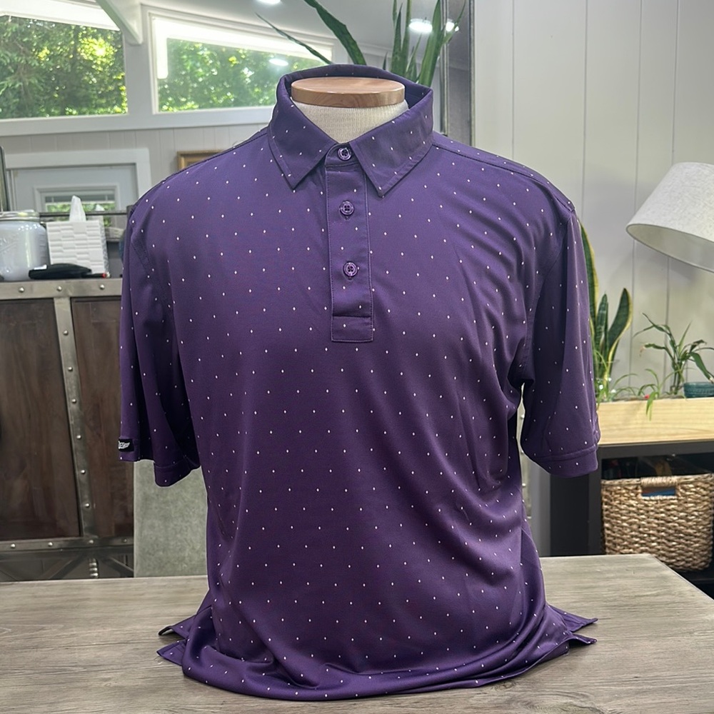 Straight Down Royal Purple Polo Shirt